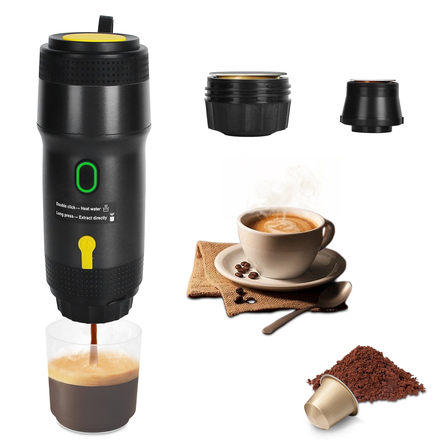 Caffe Go Espresso make rich espresso fast on the road, at work, or while camping with reliable high-pressure extraction.